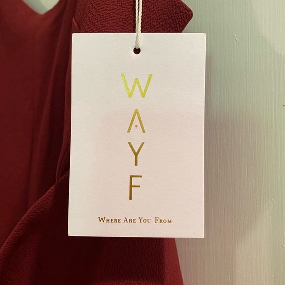 NWT WAYF Plum Corset Jumpsuit - Picture 8 of 9